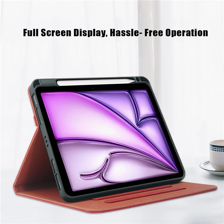 Leather Case For iPad Air 11 (2025) / (2024) / Pro 11-inch (2018) / (2020) / (2021) / (2022) / Air (2020) / (2022) Tablet Cover - Red