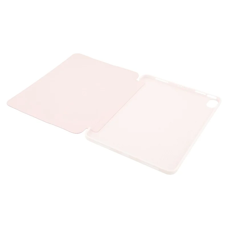 For iPad Air 11 (2026) / (2025) / (2024) Case PU Leather+Silicone Tri-Fold Stand Tablet Cover - Pink