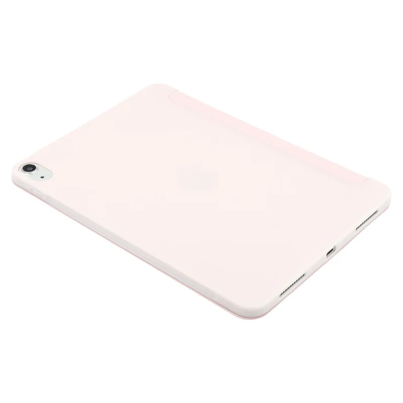 For iPad Air 11 (2026) / (2025) / (2024) Case PU Leather+Silicone Tri-Fold Stand Tablet Cover - Pink