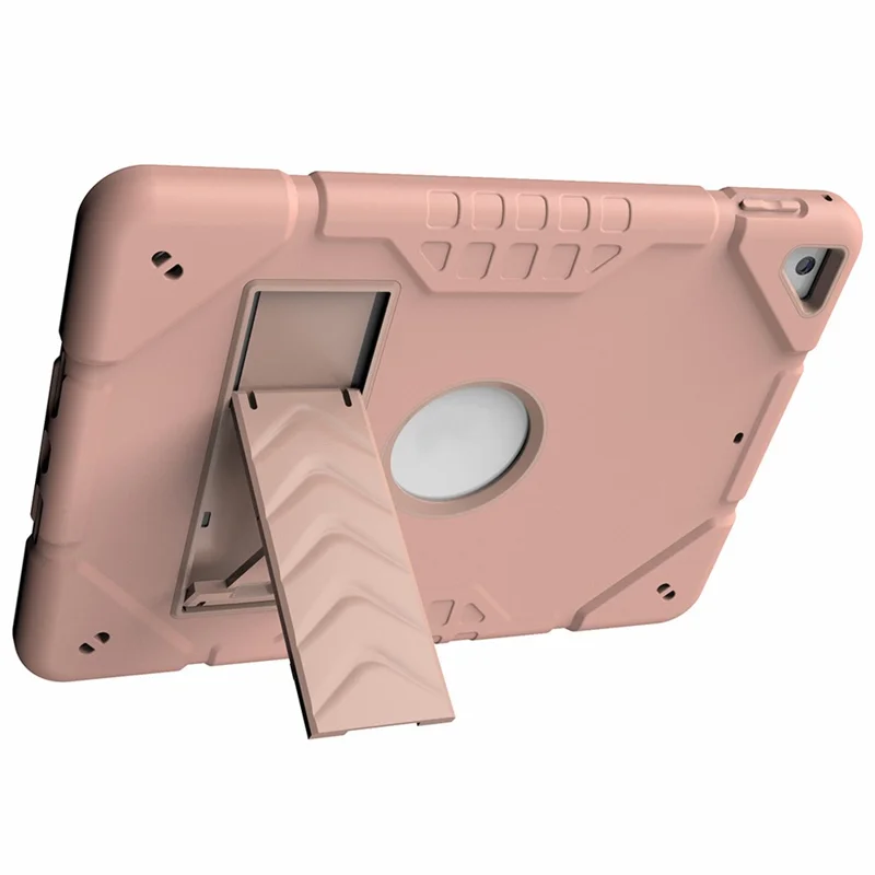 Für iPad Air 2 / iPad Pro 9.7 Zoll (2016) / iPad 9,7-Zoll (2017) / (2018) Case TPU + PC stoßfest Ständer Cover - Roségold