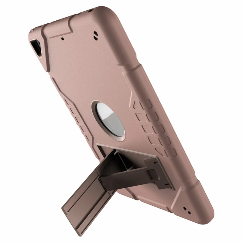 Für iPad Air 2 / iPad Pro 9.7 Zoll (2016) / iPad 9,7-Zoll (2017) / (2018) Case TPU + PC stoßfest Ständer Cover - Roségold