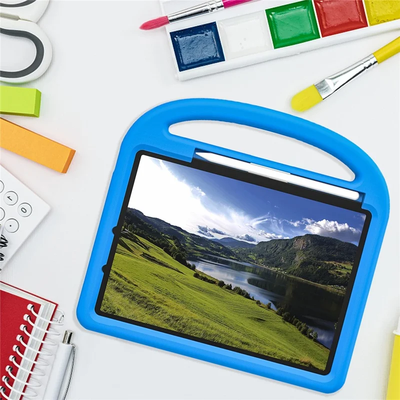 Pour iPad Pro 11 (2024) Étui Sparrow Style EVA Housse de Tablette avec Support - Bleu