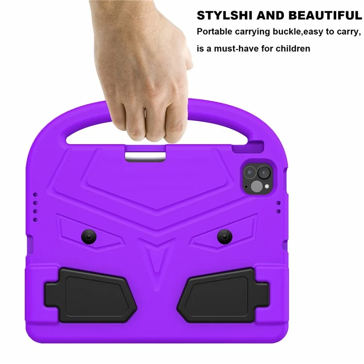 Étui pour iPad Pro 11 (2024) Sparrow Style EVA Tablet Cover avec support - Violet
