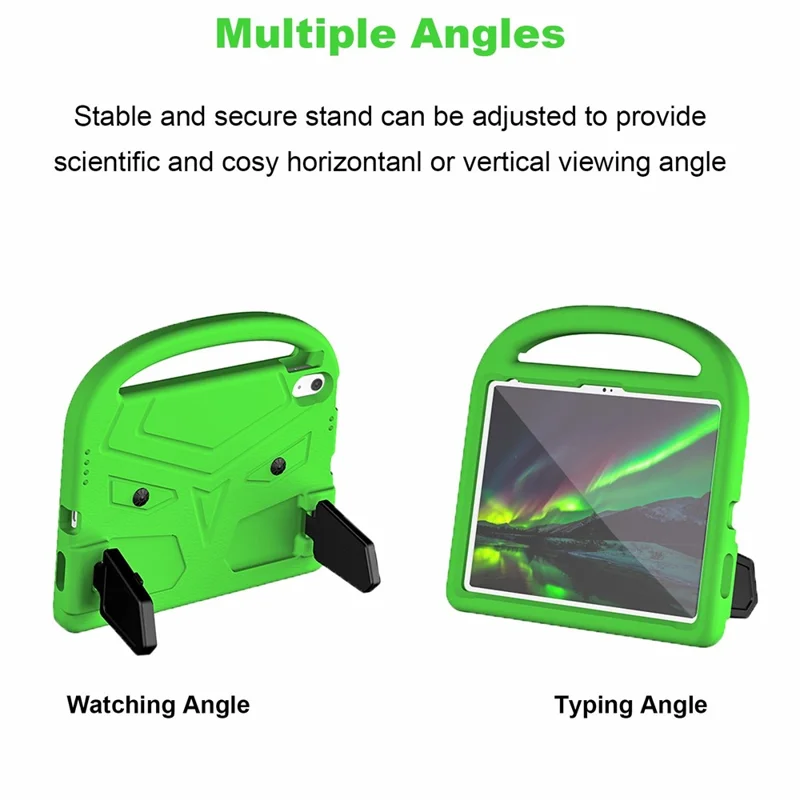 Funda con soporte para iPad Air 11 (2024) tipo Sparrow, cubierta de tableta de EVA - Verde