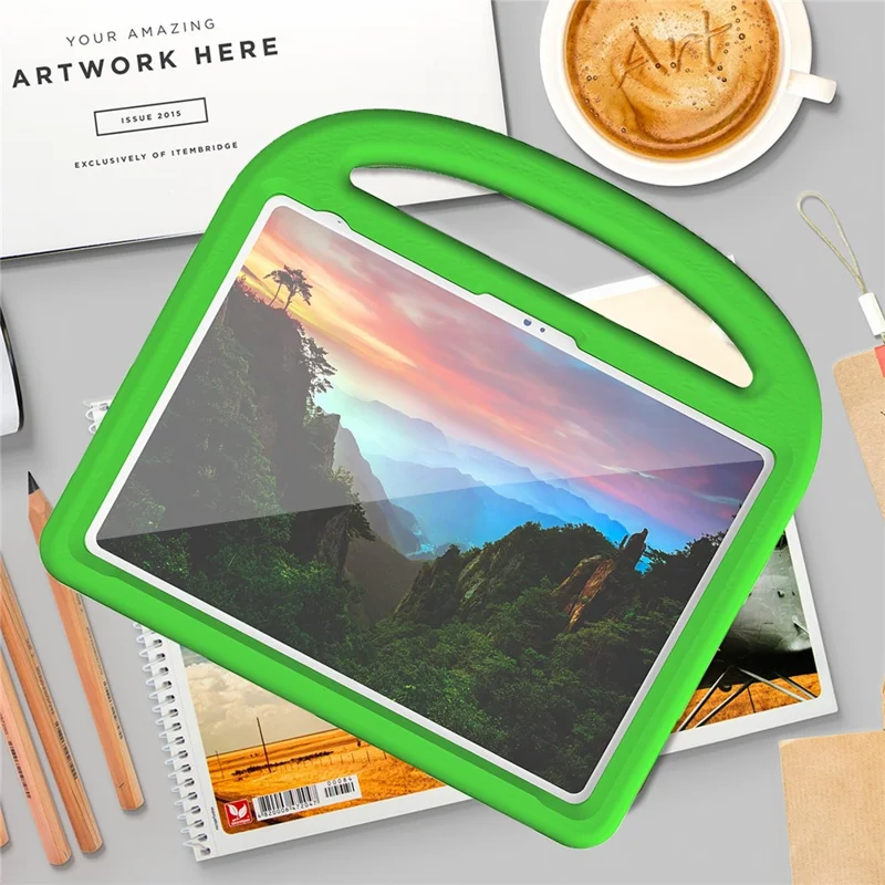 Funda con soporte para iPad Air 11 (2024) tipo Sparrow, cubierta de tableta de EVA - Verde