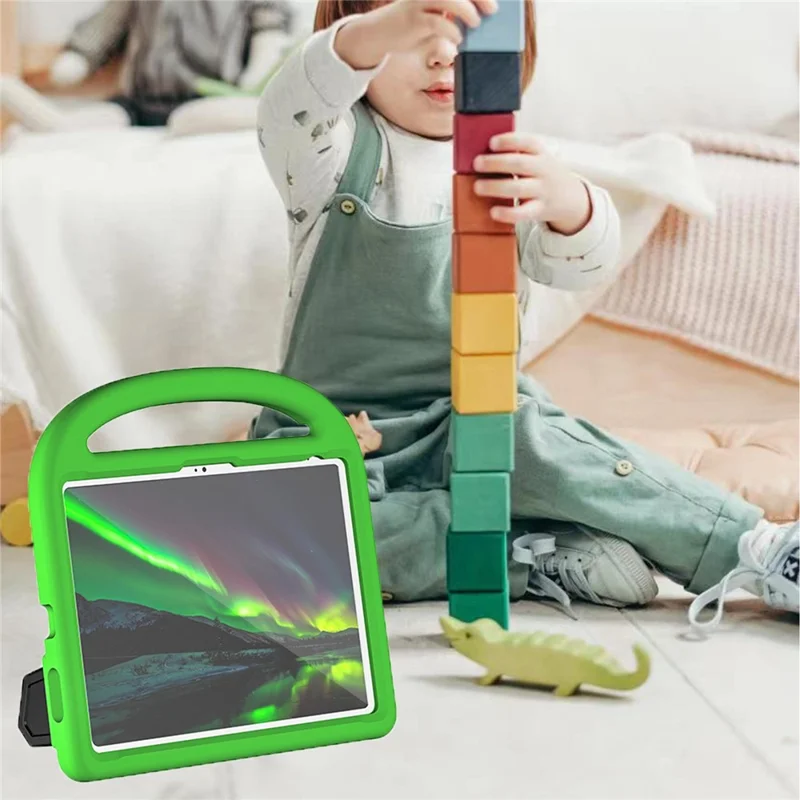 Funda con soporte para iPad Air 11 (2024) tipo Sparrow, cubierta de tableta de EVA - Verde