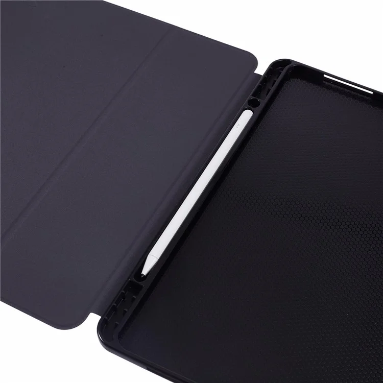 X-LEVEL Para iPad Air 13 (2024) Smart Case Stand Funda de Cuero Tablet con Soporte para Lápiz, Función de Reposo / Activación Automática - Negro