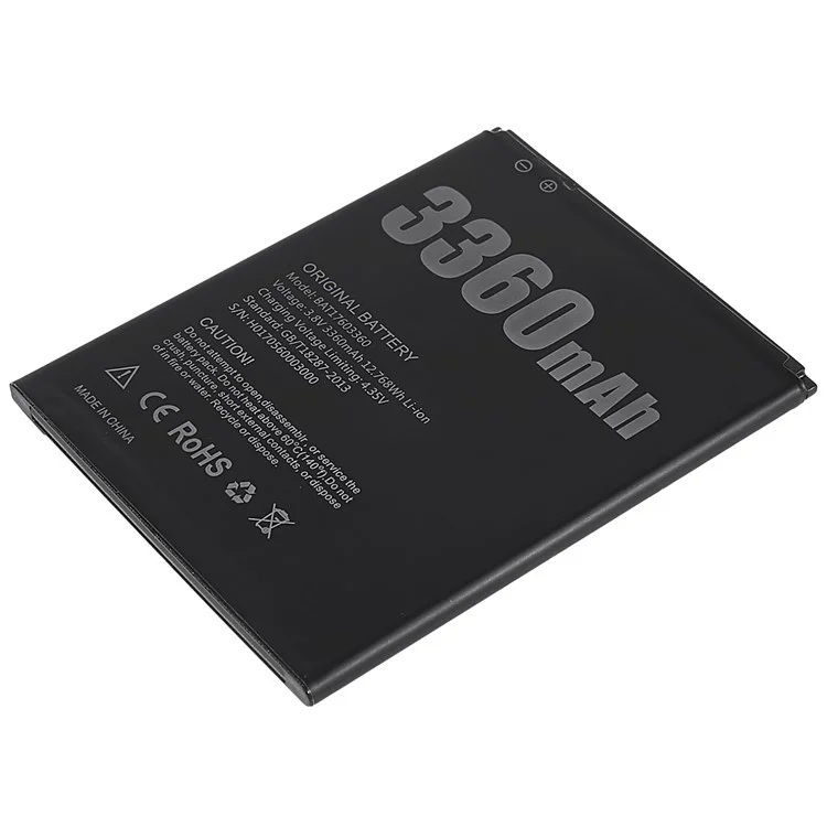 Para Doogee X10 3,80V 3360mAh Bateria Recarregável de Polímero de Íons de Lítio Montagem (Código: BAT17603360)