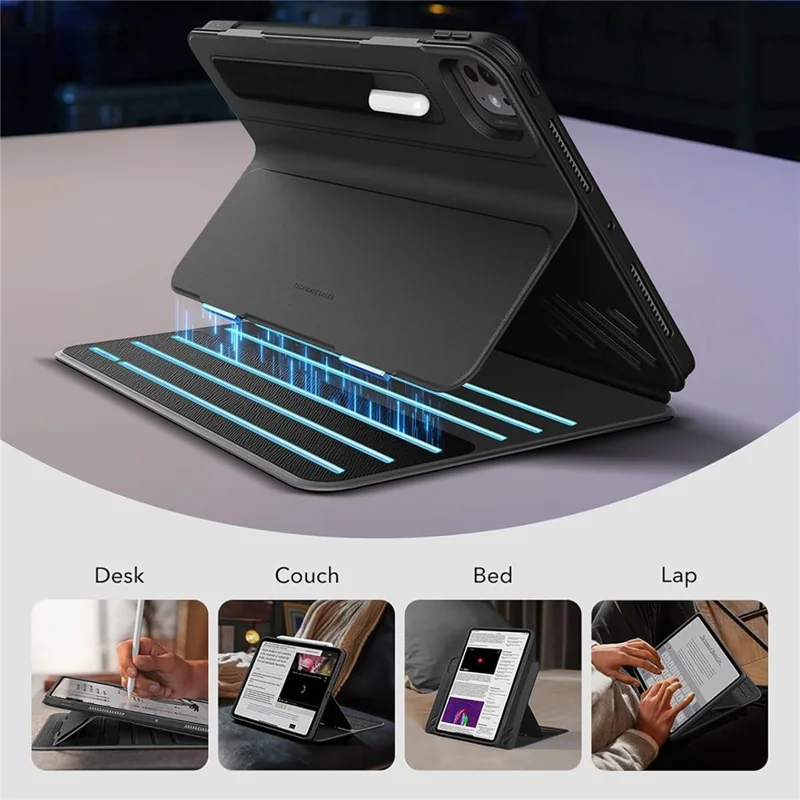 ESR Shift Magnetic Case for iPad Pro 13 (2025) / 13 (2024) Detachable Tablet Cover Auto Wake / Sleep - Black