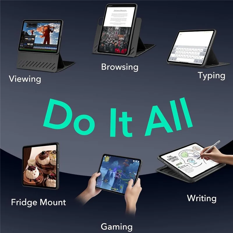 ESR Shift Magnetic Case for iPad Pro 13 (2025) / 13 (2024) Detachable Tablet Cover Auto Wake / Sleep - Black