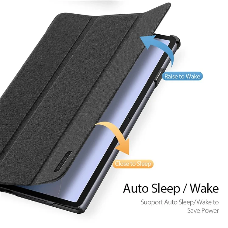 DUX DUCIS Domo Series para Huawei MatePad 11.5 S Tablet Case Tri-Fold Stand Leather Shell - Preto