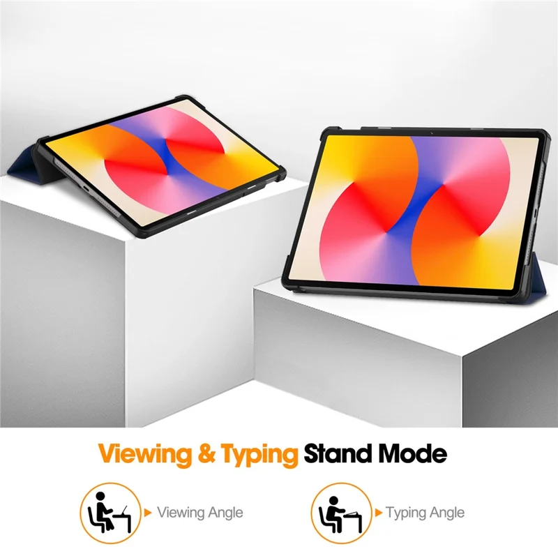 For Huawei MatePad SE 11 Stand Case Shockproof Leather Tablet Cover - Blue