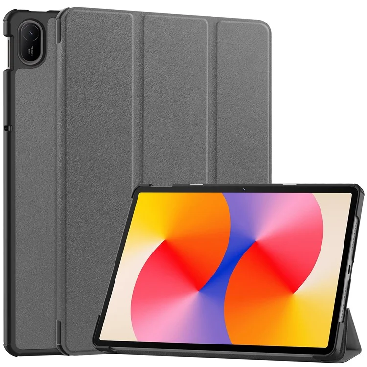 For Huawei MatePad SE 11 Stand Case Shockproof Leather Tablet Cover - Grey
