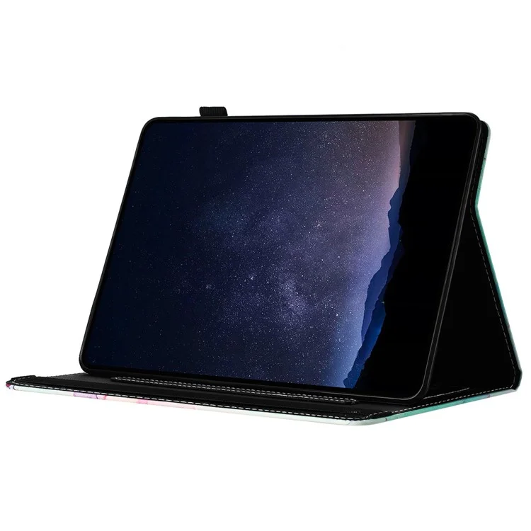 Per Lenovo Tab M9 Case Leather Full Protection Stand Tablet Cover Marble Pattern - Pink