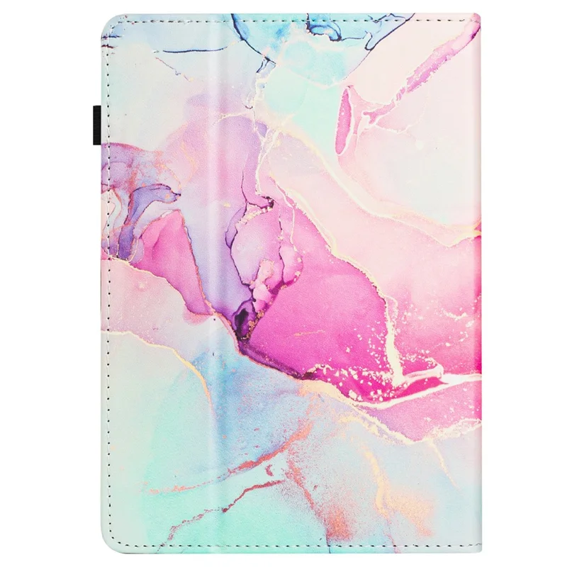 For Amazon Kindle Paperwhite 5 (2021) Case Marble Leather Smart Tablet Cover with Pencil Holder - Pink