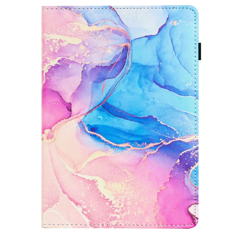 Для Amazon Fire HD 8 (2020) / (2022) Чехол Мраморная кожа Защитный чехол для планшета с автоматическим пробуждением / сном - Розовый / Синий