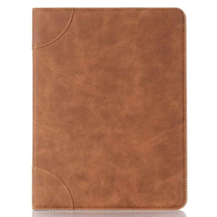 For iPad Pro 11 (2024) Case Wallet Stand Leather Tablet Cover with Auto Wake / Sleep - Light Brown