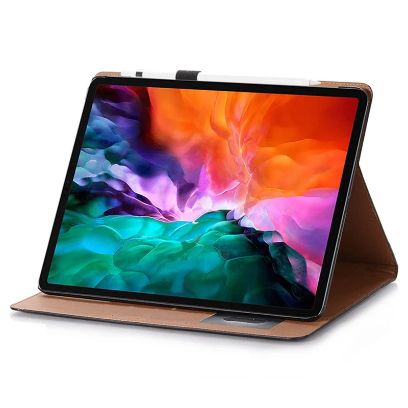 Per iPad Pro 11 (2024) Custodia Pelle Folio Book Stand Custodia Tablet con Auto Sleep / Wake - Nero