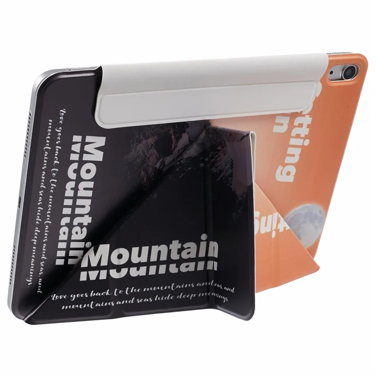 Para iPad Air 11 (2024) / Air (2022) / Air (2020) / iPad Pro 11 pulgadas (2018) Funda Soporte Cubierta de Tablet de Cuero - Montaña Nevada