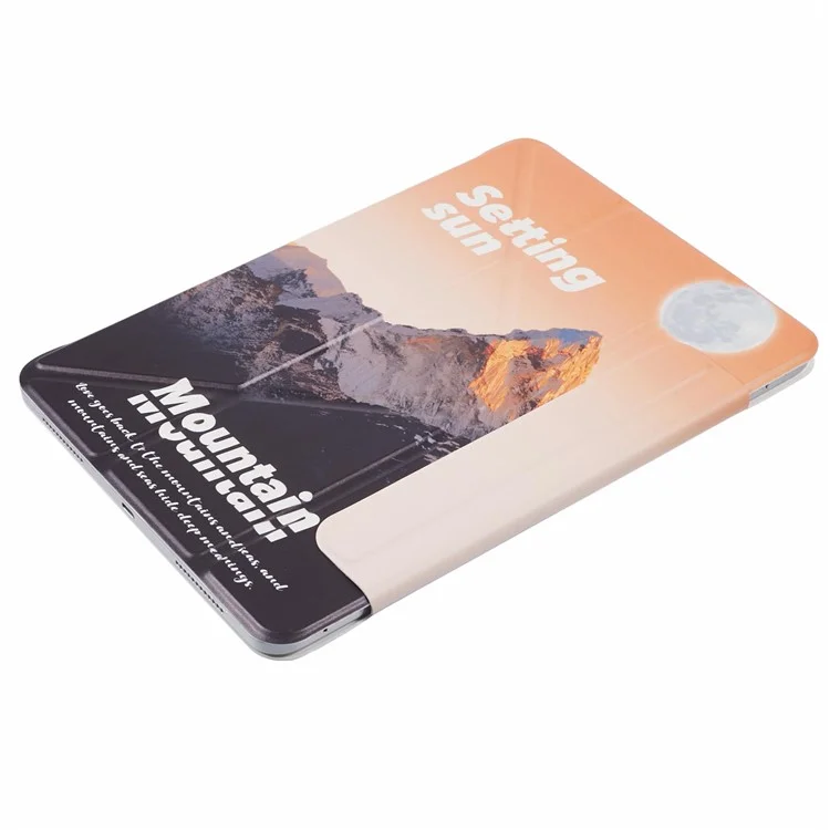 Para iPad Air 11 (2024) / Air (2022) / Air (2020) / iPad Pro 11 pulgadas (2018) Funda Soporte Cubierta de Tablet de Cuero - Montaña Nevada