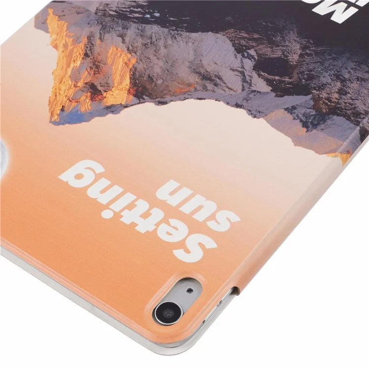 Para iPad Air 11 (2024) / Air (2022) / Air (2020) / iPad Pro 11 pulgadas (2018) Funda Soporte Cubierta de Tablet de Cuero - Montaña Nevada