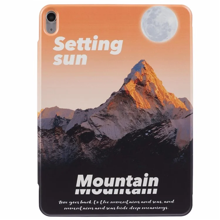Para iPad Air 11 (2024) / Air (2022) / Air (2020) / iPad Pro 11 pulgadas (2018) Funda Soporte Cubierta de Tablet de Cuero - Montaña Nevada