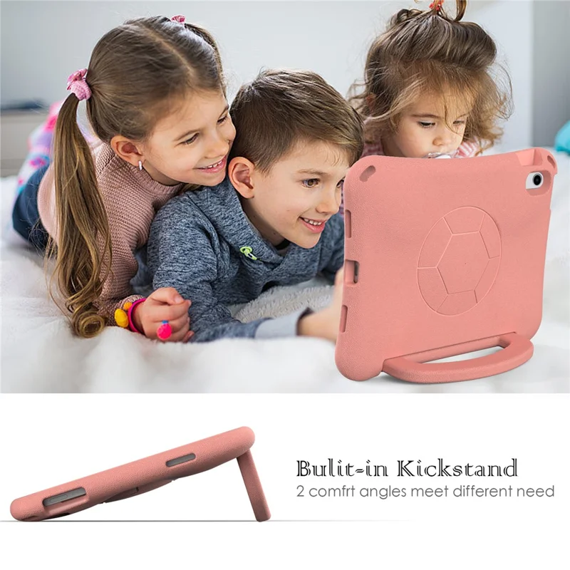 EVA Case for iPad (2025) / 10.9 (2022) / Air 11 (2025) / (2024) Tablet Protective Cover with Kickstand - Light Pink