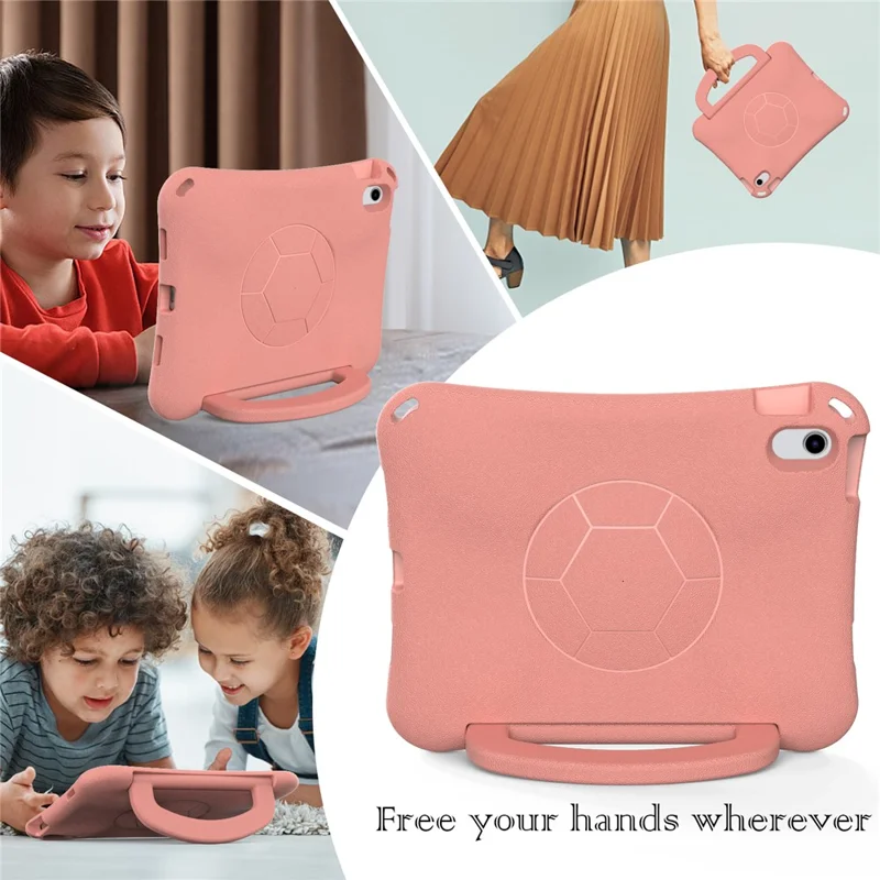 EVA Case for iPad (2025) / 10.9 (2022) / Air 11 (2025) / (2024) Tablet Protective Cover with Kickstand - Light Pink