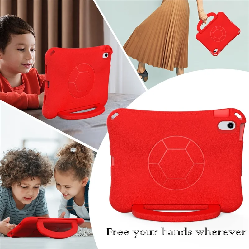 EVA Case for iPad (2025) / 10.9 (2022) / Air 11 (2025) / (2024) Tablet Protective Cover with Kickstand - Red