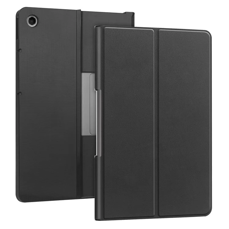 Funda de pie para Lenovo Tab Plus, a prueba de golpes, de piel - negro
