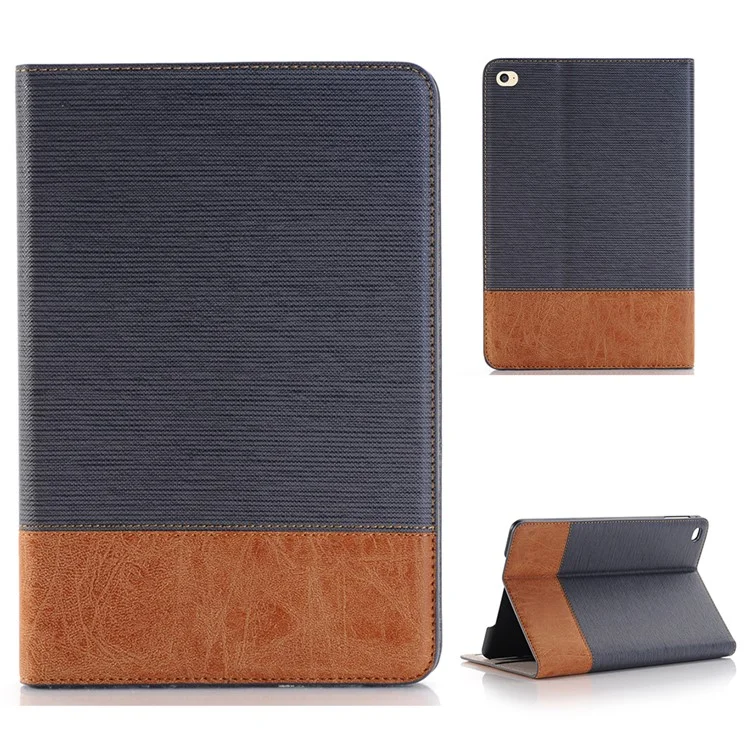 For iPad mini (2019) 7.9 Inch / Mini 4 / mini 3 / mini 2 / mini Case Leather Cross Texture Tablet Cover Auto Sleep Wake - Grey