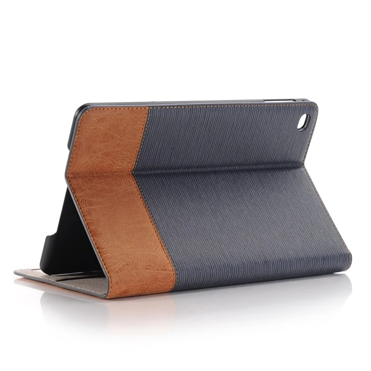 For iPad mini (2019) 7.9 Inch / Mini 4 / mini 3 / mini 2 / mini Case Leather Cross Texture Tablet Cover Auto Sleep Wake - Grey