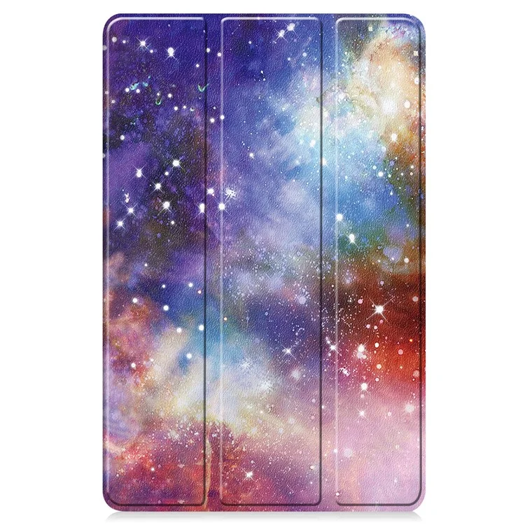 For Lenovo Tab K11 Plus Case Pattern Print Leather Tablet Cover with Stand - Galaxy