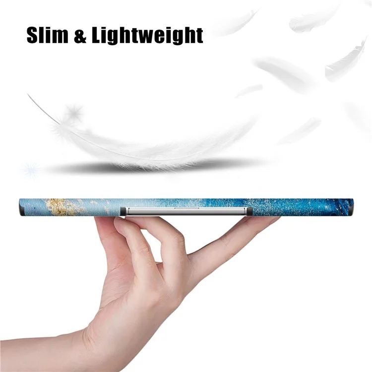 Per Lenovo Tab Plus 11.5 pollici TB351FU Custodia con motivo Tablet Custodia in pelle Dissipazione del calore a fori - Onda