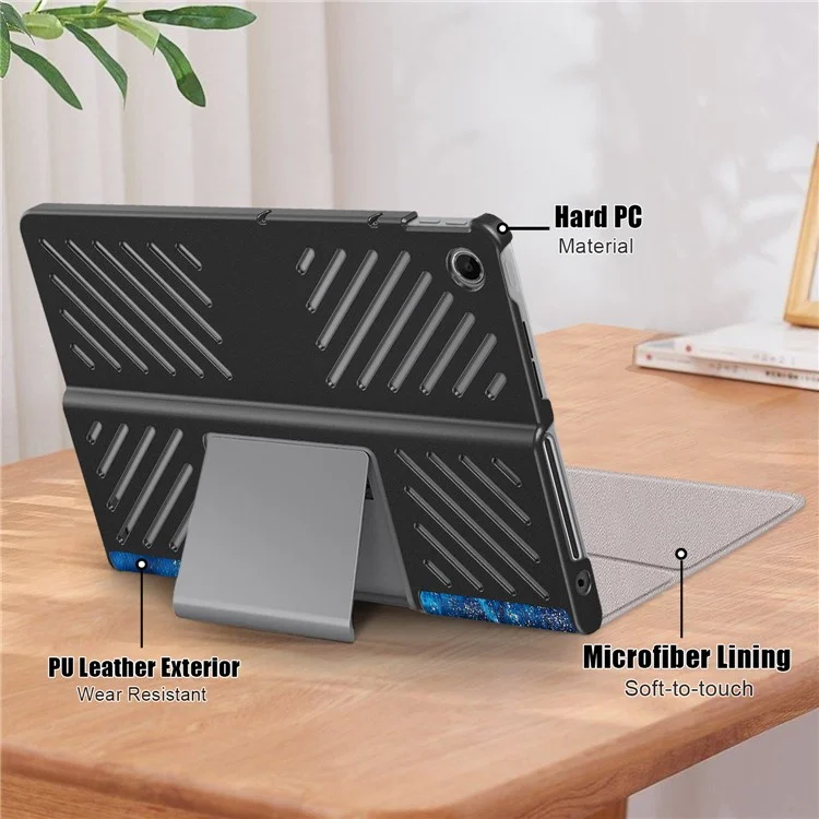 Per Lenovo Tab Plus 11.5 pollici TB351FU Custodia con motivo Tablet Custodia in pelle Dissipazione del calore a fori - Onda