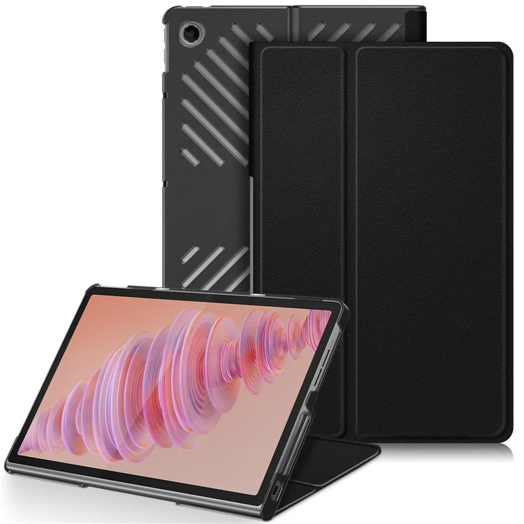 Para Lenovo Tab Plus 11.5-polegadas TB351FU Caso Dissipação de Calor Suporte Capa de Couro Tablet - Preto