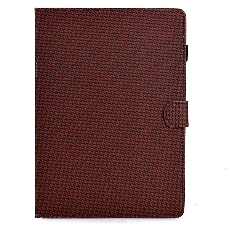 For Samsung Galaxy Tab A7 10.4 (2020) T500 / T505 Case Folding Stand Leather Tablet Cover - Brown