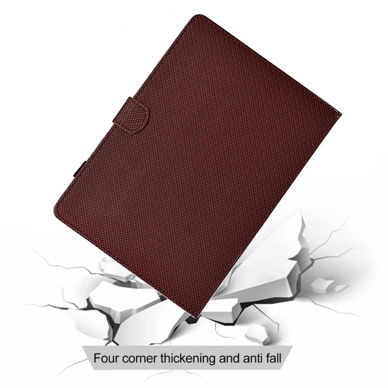 For Samsung Galaxy Tab A9 Case Auto Wake / Sleep PU Leather Stand Tablet Cover - Brown