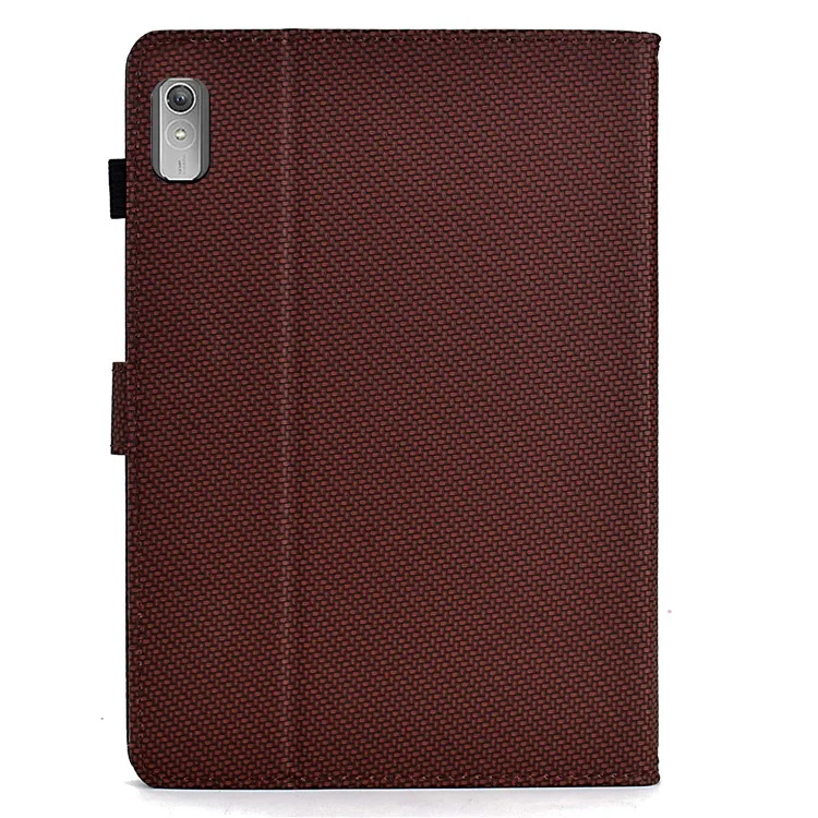 Pour Lenovo Xiaoxin Pad Plus (2023) / Tab P11 Gen 2 TB-350 Étui en cuir PU avec support - Marron