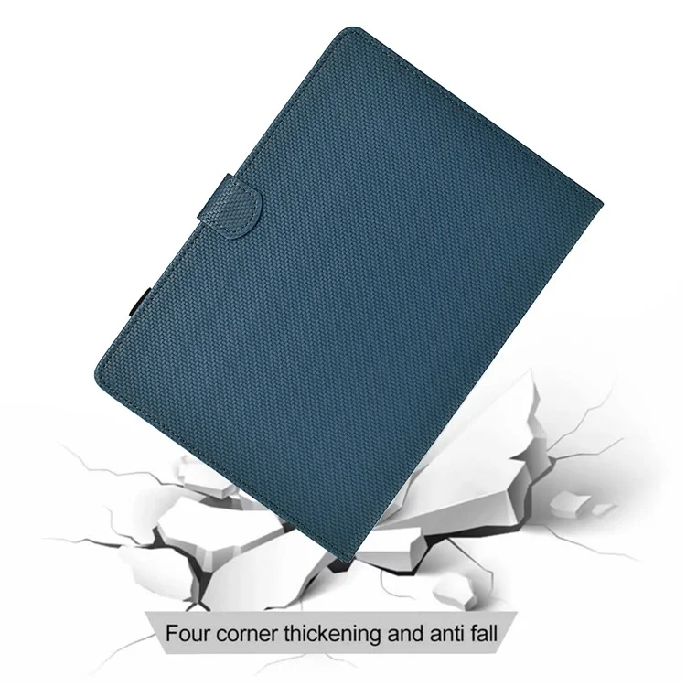 For Lenovo Xiaoxin Pad Plus (2023) / Tab P11 Gen 2 TB-350 Case PU Leather Tablet Stand Cover - Sapphire