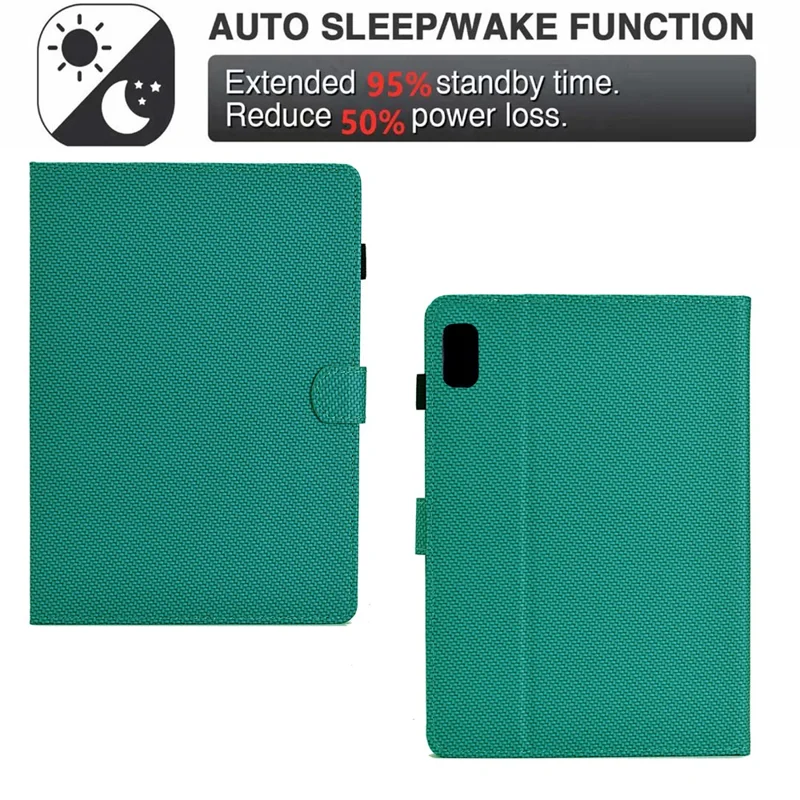 For Lenovo Xiaoxin Pad Plus (2023) / Tab P11 Gen 2 TB-350 Case PU Leather Tablet Stand Cover - Baby Blue