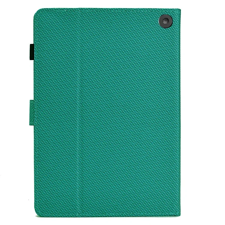 For Amazon Fire HD 10 Plus (2023) Case Carbon Fiber Texture PU Leather E-Reader Cover - Baby Blue