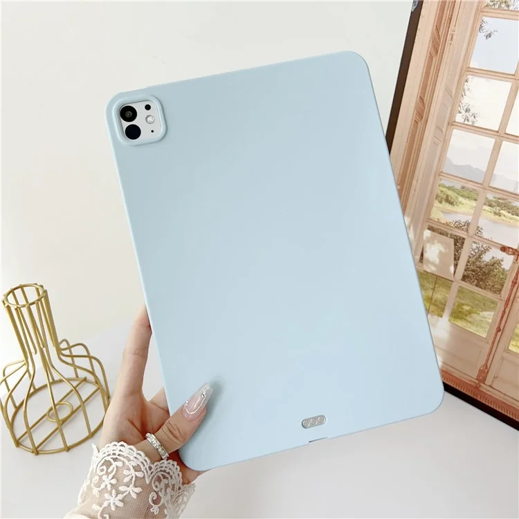 Für iPad Pro 13 (2024) Case Skin-Touch TPU Anti-Scratch Tablet Cover - Baby Blue