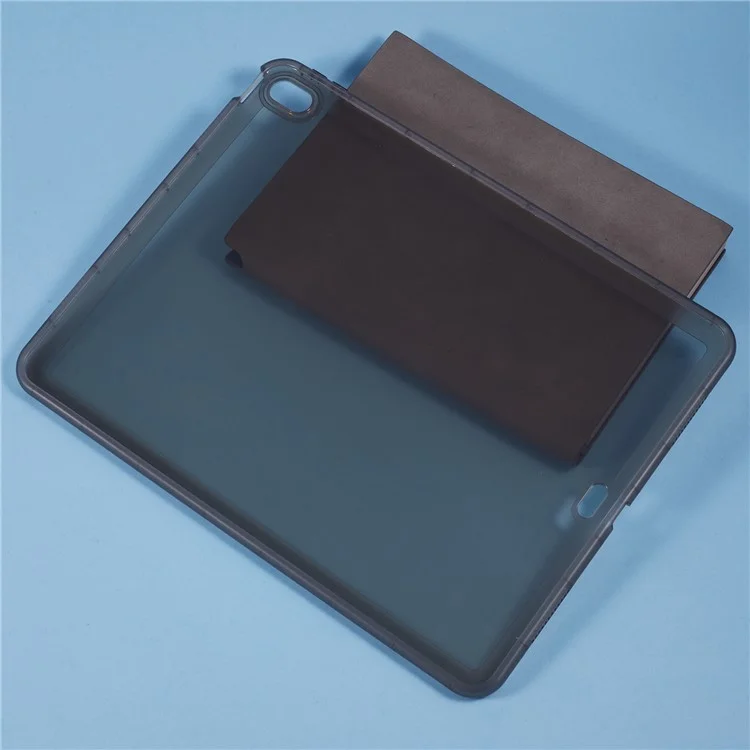 Funda para iPad Air 13 (2024) Carcasa blanda de TPU transparente con tapa trasera transparente - Gris