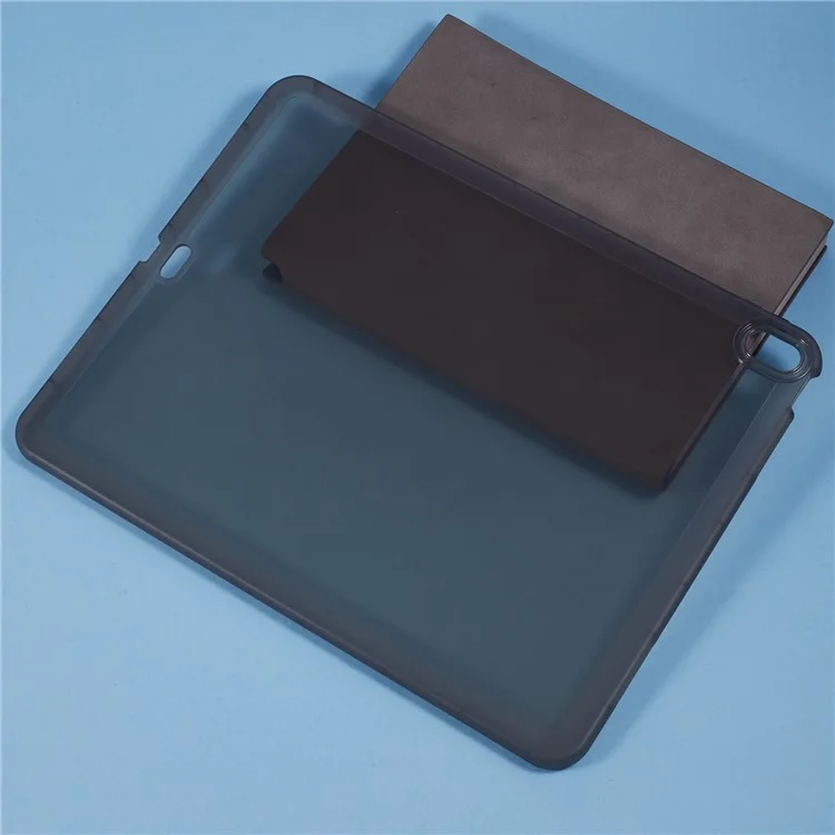 Funda para iPad Air 13 (2024) Carcasa blanda de TPU transparente con tapa trasera transparente - Gris
