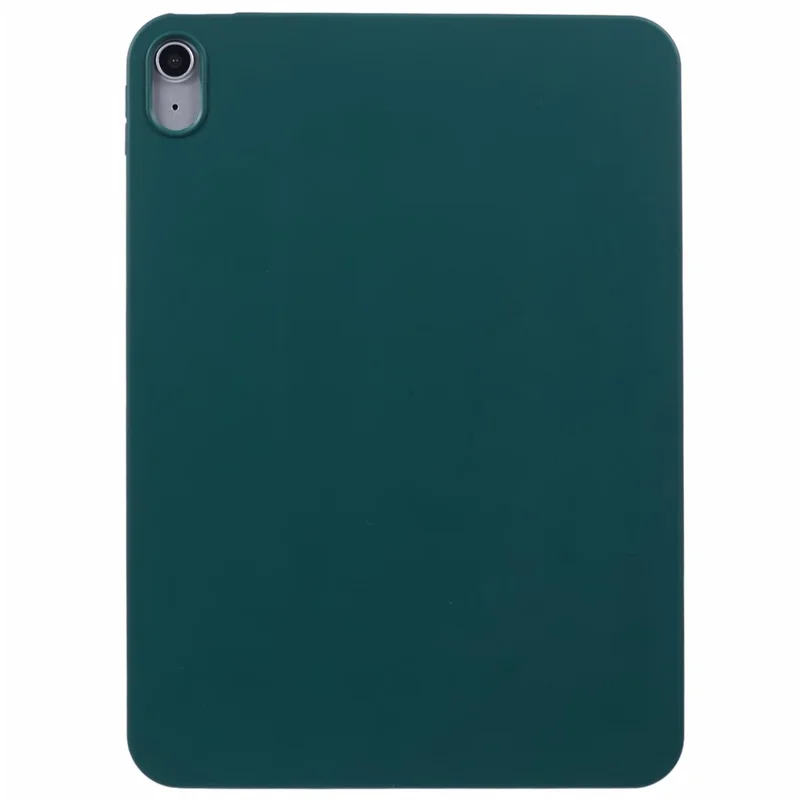 Pour iPad 10.9 (2022) Étui Antichoc Doux Housse Tablette TPU Peau-Amical Touch - Vert Noirâtre