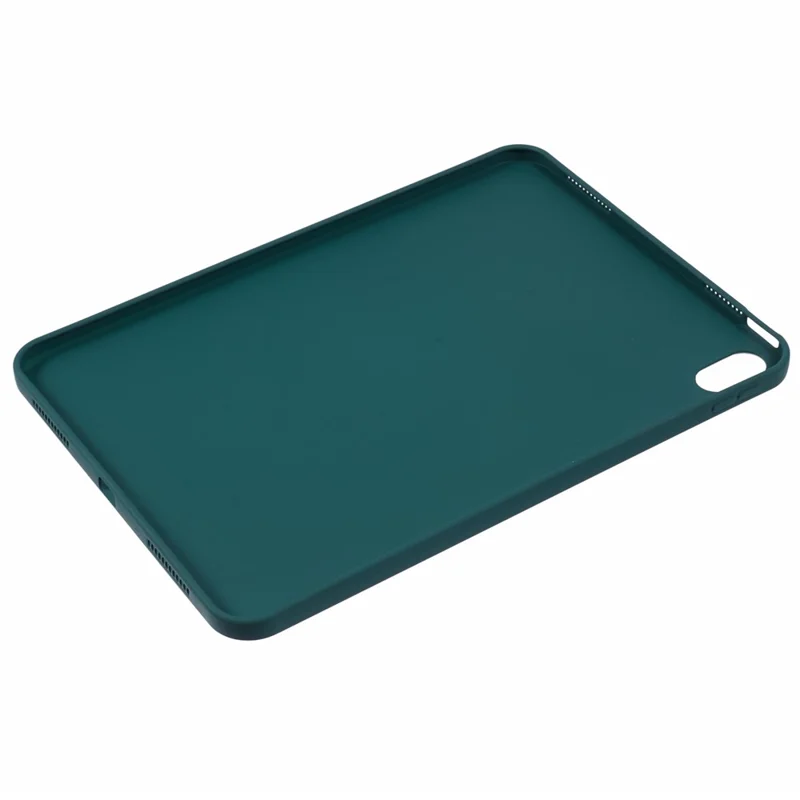 Pour iPad 10.9 (2022) Étui Antichoc Doux Housse Tablette TPU Peau-Amical Touch - Vert Noirâtre