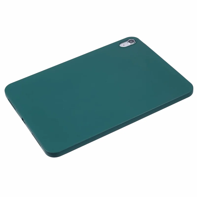 Pour iPad 10.9 (2022) Étui Antichoc Doux Housse Tablette TPU Peau-Amical Touch - Vert Noirâtre
