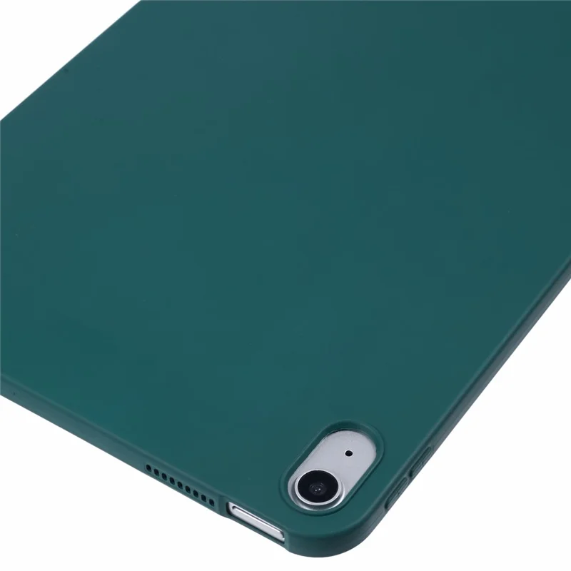 Pour iPad 10.9 (2022) Étui Antichoc Doux Housse Tablette TPU Peau-Amical Touch - Vert Noirâtre