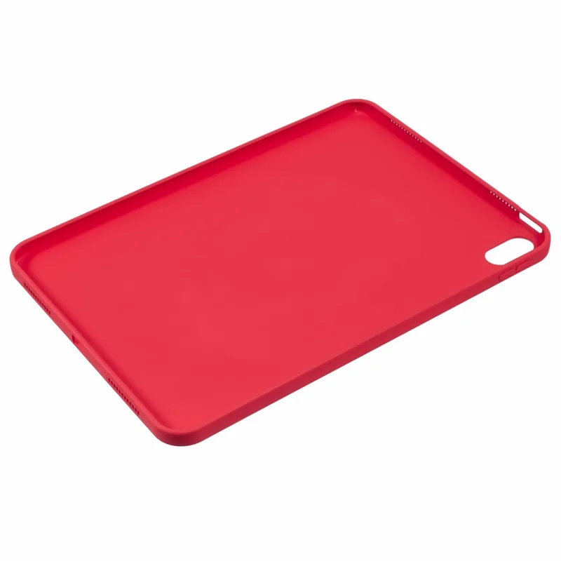 For iPad (2025) / 10.9 (2022) Case Shockproof Soft TPU Tablet Cover Skin-Friendly Touch - Red